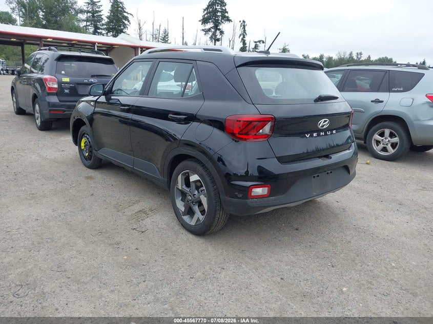 Vin: kmhrc8a38su385059, lot: 46066099, hyundai venue sel 20253