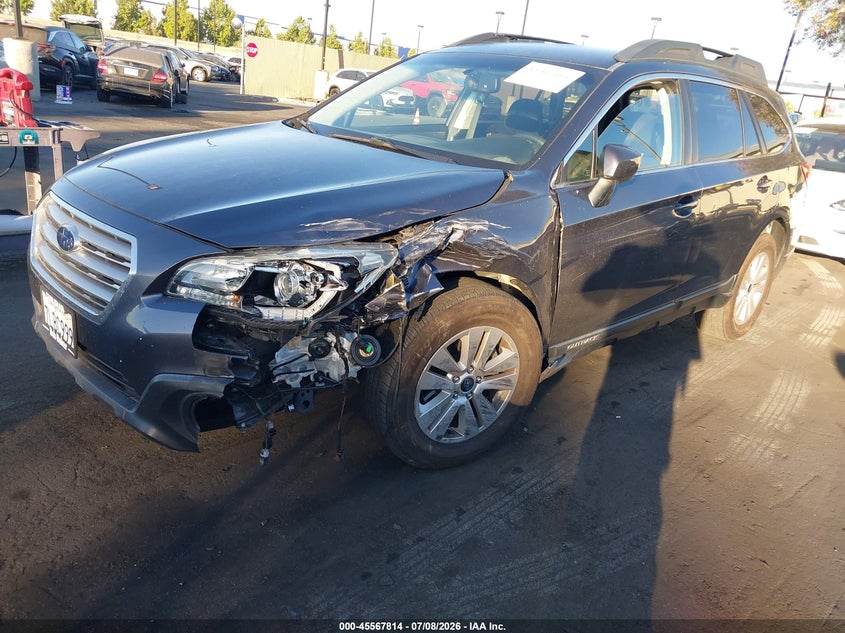 Vin: 4s4bsacc6f3318870, lot: 46066143, subaru outback 2.5i premium 20152