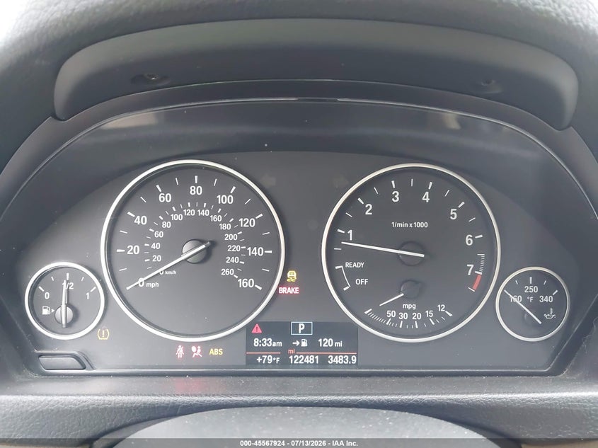 2015 BMW 320I VIN: WBA3B1C59FK136318 Lot: 45567924
