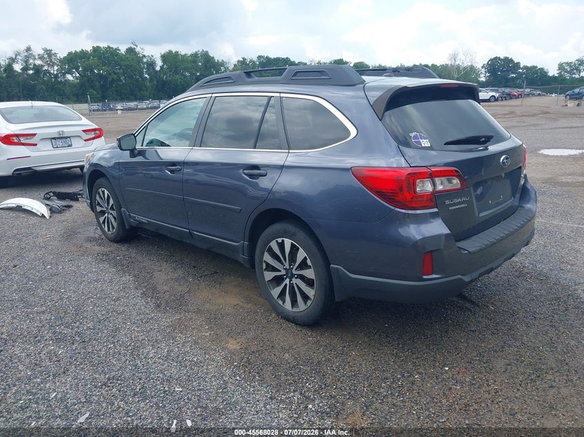Vin: 4s4bsbnc9f3336430, lot: 46066357, subaru outback 2.5i limited 20153