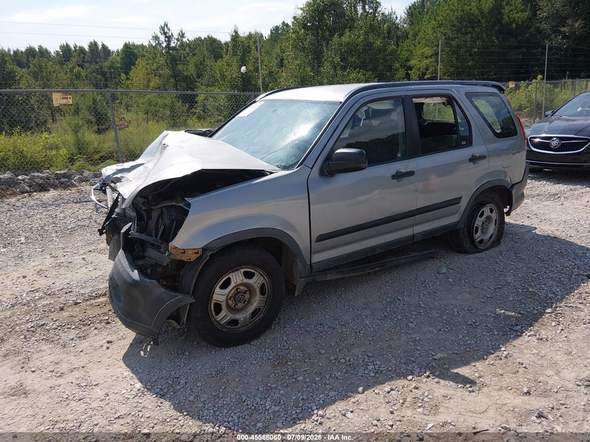 2006 Honda CR-V, Front & Rear, IAAI, VIN JHLRD685X6C001035 — photo 2