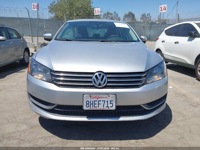 2013 Volkswagen Passat 2.5L Se VIN: 1VWBH7A31DC066996 Lot: 45568092