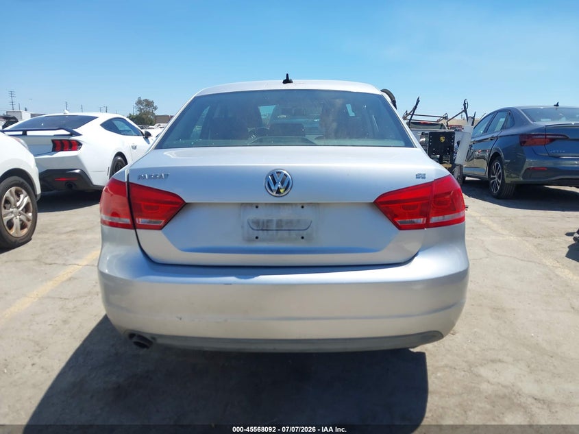 2013 Volkswagen Passat 2.5L Se VIN: 1VWBH7A31DC066996 Lot: 45568092
