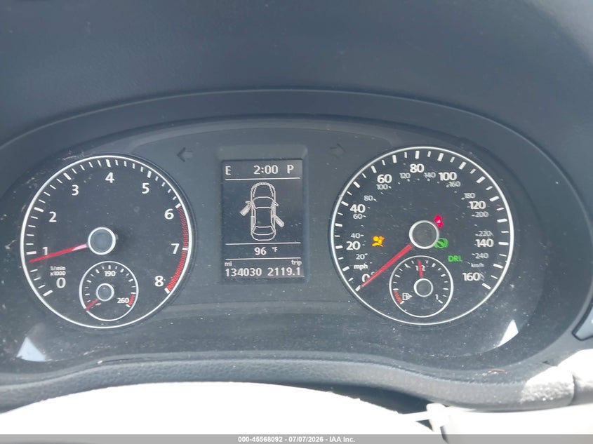 2013 Volkswagen Passat 2.5L Se VIN: 1VWBH7A31DC066996 Lot: 45568092