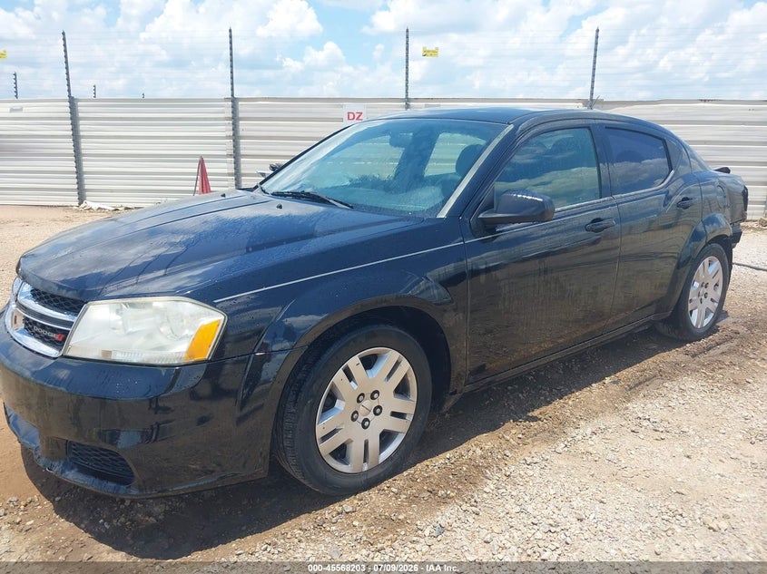 Vin: 1c3cdzab2en153886, lot: 46066532, dodge avenger se 20142
