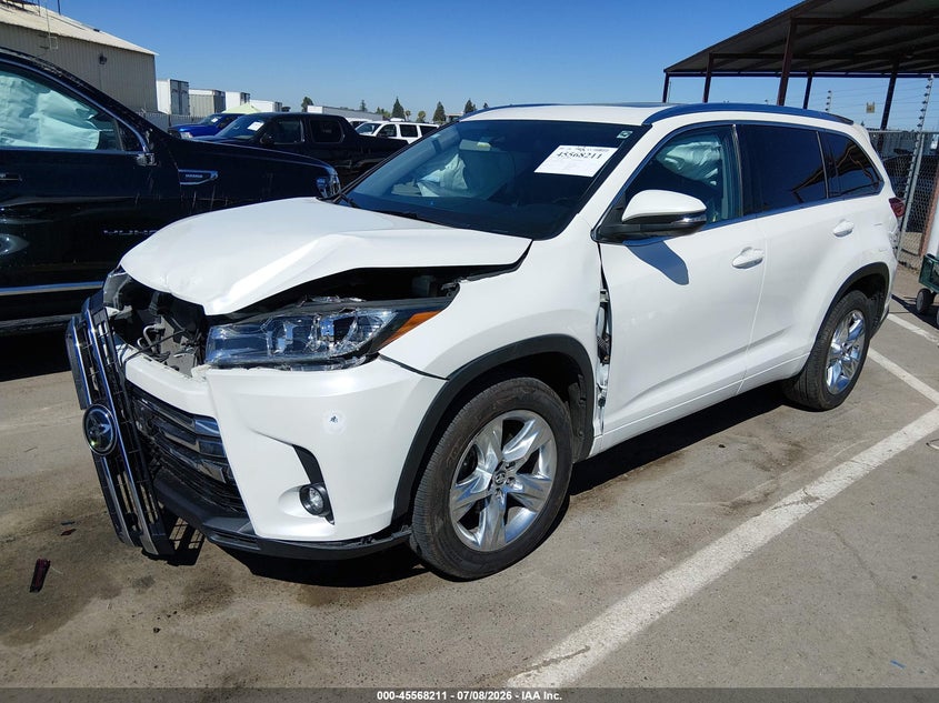 2019 Toyota Highlander, Front End, IAAI, VIN 5TDYZRFH0KS348018 — photo 2