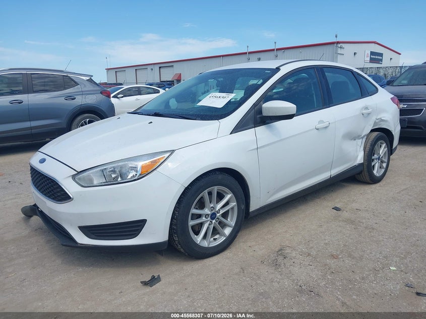 Vin: 1fadp3f27jl266788, lot: 46066636, ford focus se 20182