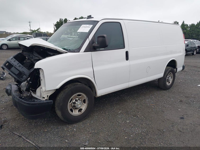 Vin: 1gcwgafp2m1252607, lot: 46066833, chevrolet express cargo rwd 2500 regular wheelbase wt 20212