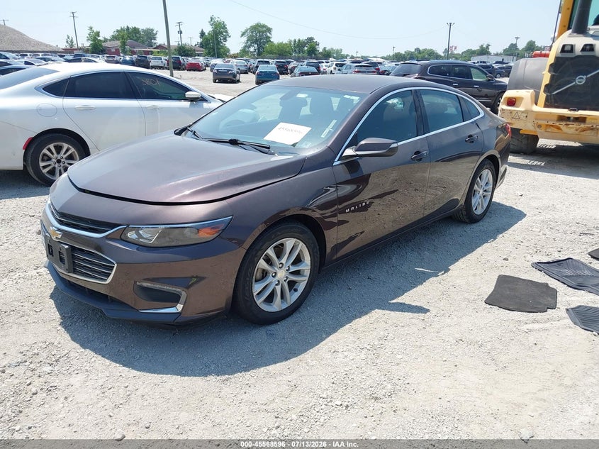 2016 Chevrolet Malibu, Затоплення, IAAI, VIN 1G1ZE5ST6GF223320 — фото 2