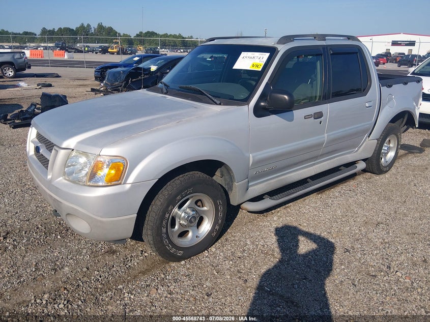 2001 Ford Explorer Sport Trac, Left Rear, IAAI, VIN 1FMZU67E01UC73087 — photo 2