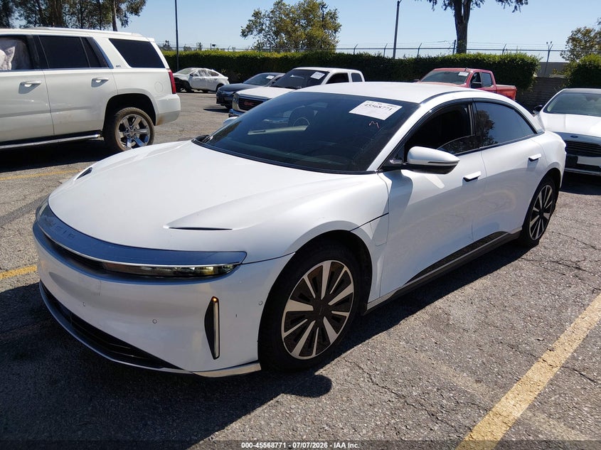 Vin: 50ea1tea4pa005500, lot: 46067100, lucid air touring 20232