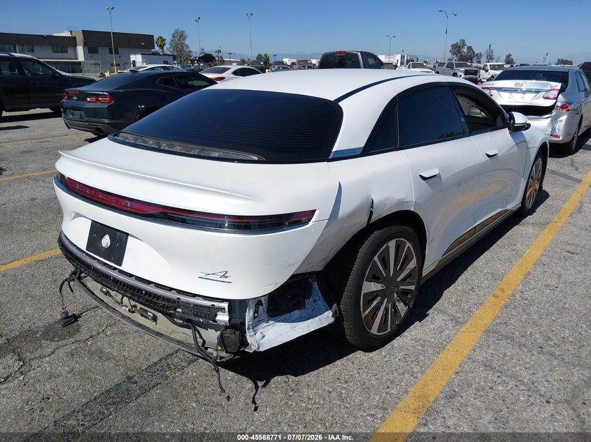 Vin: 50ea1tea4pa005500, lot: 46067100, lucid air touring 20234