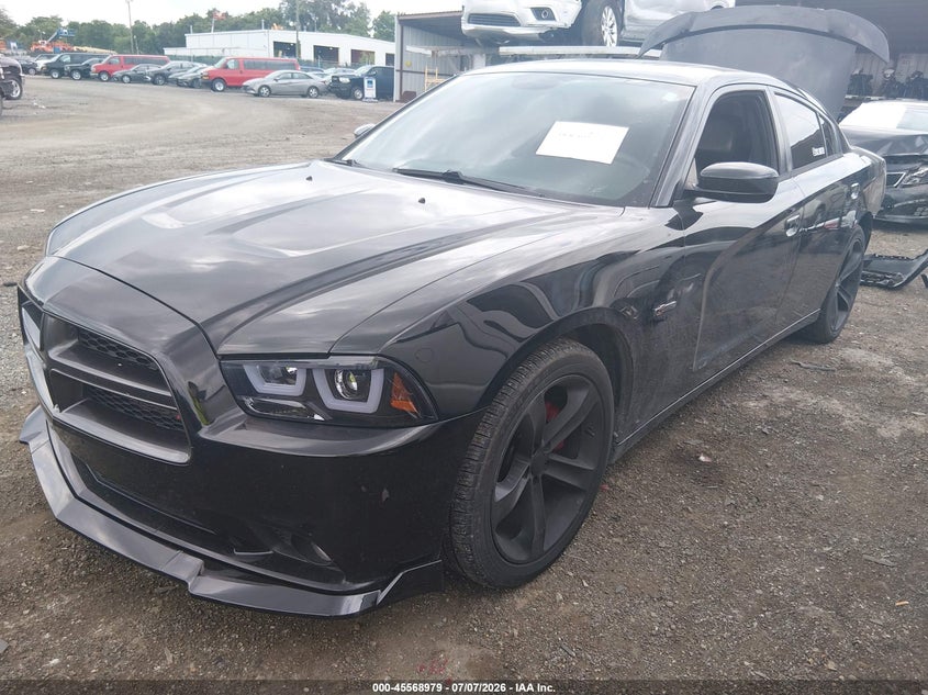 2014 Dodge Charger, Right Rear, IAAI, VIN 2C3CDXHG0EH326626 — photo 2