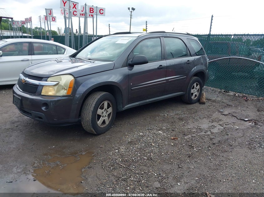 2008 Chevrolet Equinox, Front & Rear, IAAI, VIN 2CNDL23F486064500 — photo 2