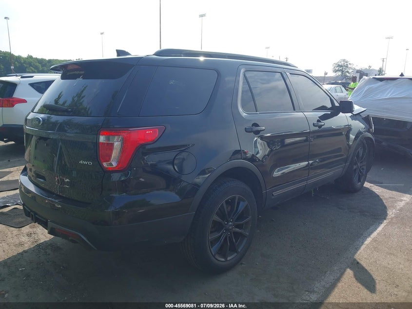 Vin: 1fm5k8d84hgc18598, lot: 46067410, ford explorer xlt 20174