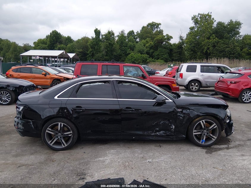 AUDI A4 2018 VIN WAUENAF46JN018429