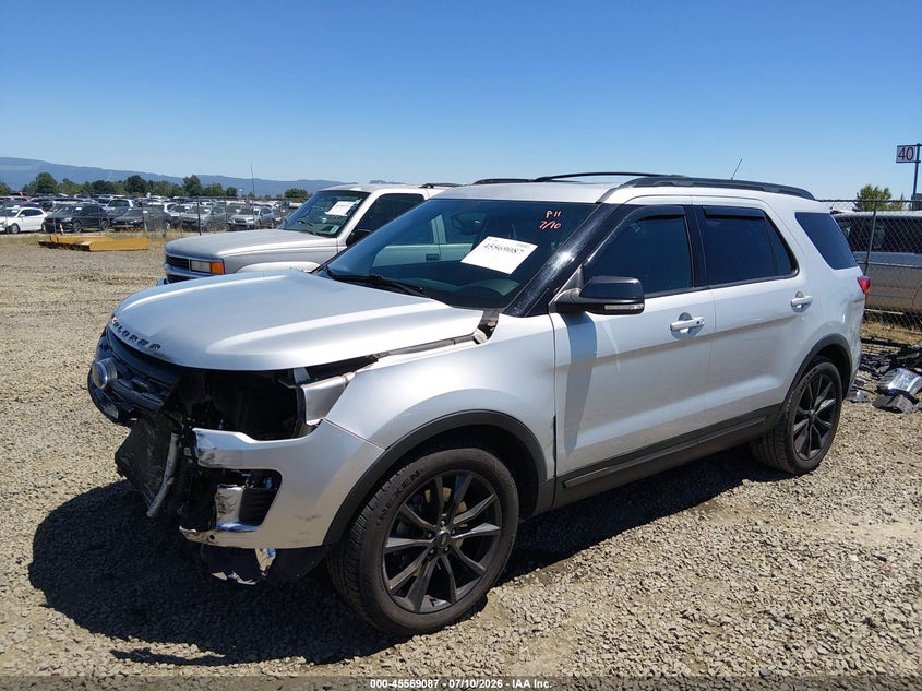Vin: 1fm5k7d80jgc72206, lot: 46067416, ford explorer xlt 20182
