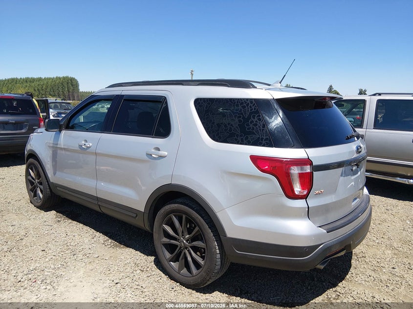 Vin: 1fm5k7d80jgc72206, lot: 46067416, ford explorer xlt 20183
