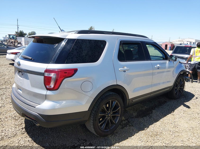Vin: 1fm5k7d80jgc72206, lot: 46067416, ford explorer xlt 20184
