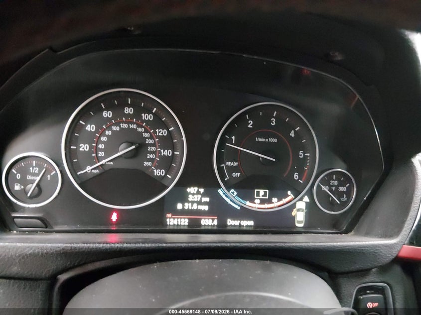 BMW 328D 2014 VIN WBA3D5C59EKX98447