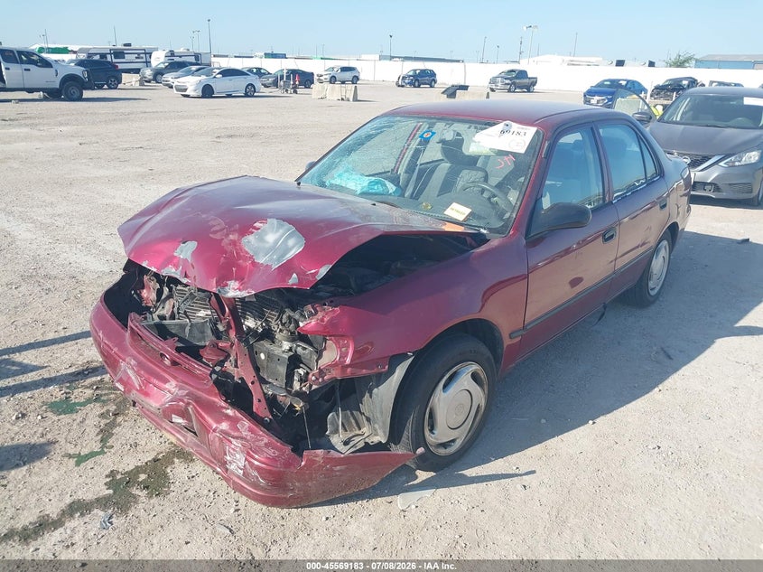 2000 Toyota Corolla, Удар спереди, IAAI, VIN 1NXBR12E7YZ361786 — фото 2