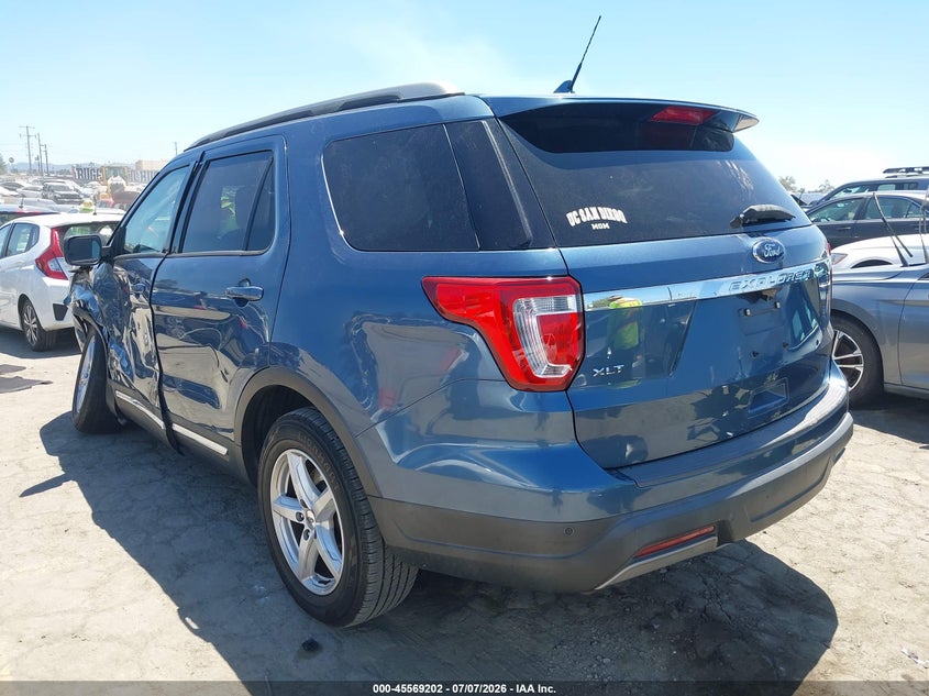 Vin: 1fm5k7d81kgb21313, lot: 46067531, ford explorer xlt 20193