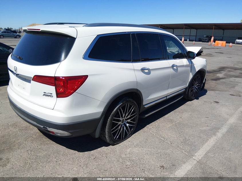 Vin: 5fnyf6h05gb069612, lot: 46067570, honda pilot elite 20164