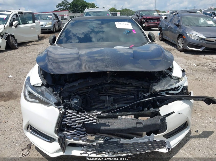 2017 Infiniti Q60 3.0T Red Sport 400 VIN: JN1FV7EK4HM610179 Lot: 45569247