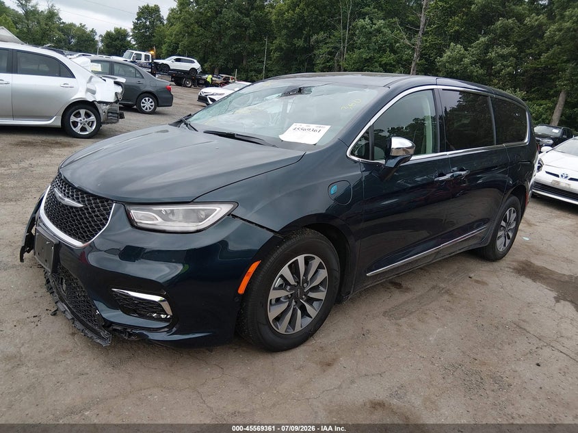 Vin: 2c4rc1s70nr196775, lot: 46067690, chrysler pacifica hybrid limited 20222