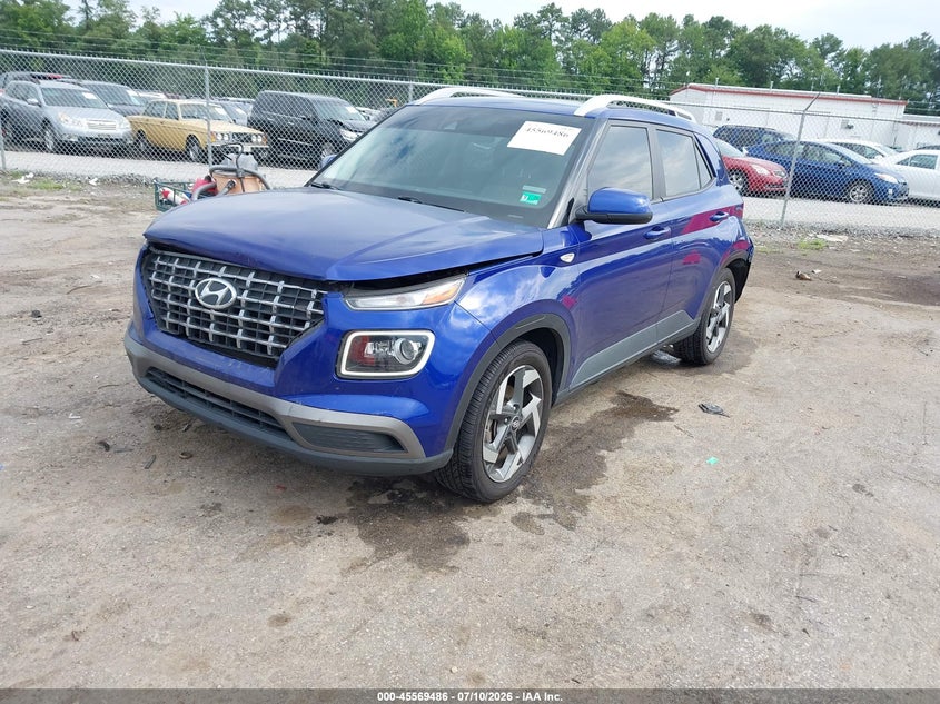 Vin: kmhrc8a33lu043665, lot: 46067816, hyundai venue sel 20202