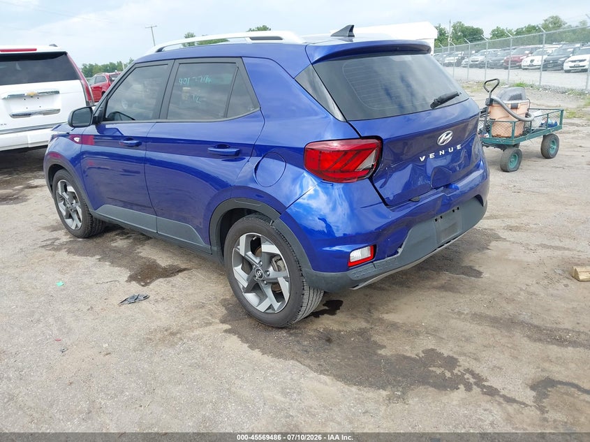 Vin: kmhrc8a33lu043665, lot: 46067816, hyundai venue sel 20203