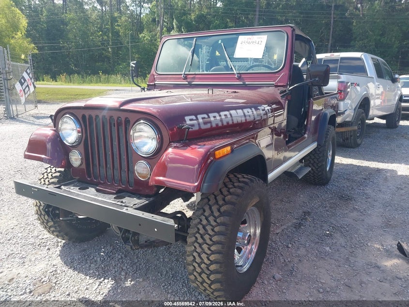 1984 Jeep CJ, Затопление, IAAI, VIN 1JCCF88E6ET02599 — фото 2