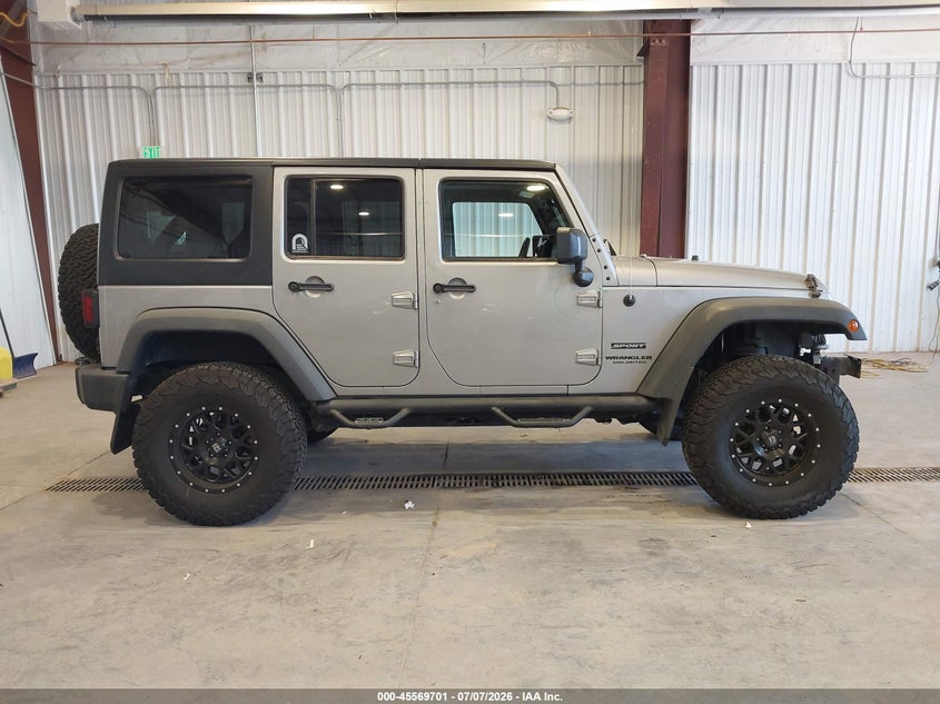 2016 Jeep Wrangler Unlimited Sport VIN: 1C4BJWDG3GL109500 Lot: 45569701