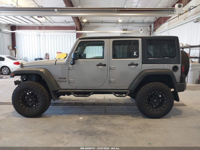 2016 Jeep Wrangler Unlimited Sport VIN: 1C4BJWDG3GL109500 Lot: 45569701
