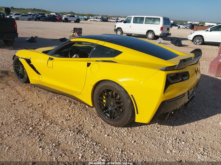 Vin: 1g1yj2d77f5109157, lot: 46068120, chevrolet corvette stingray z51 20153