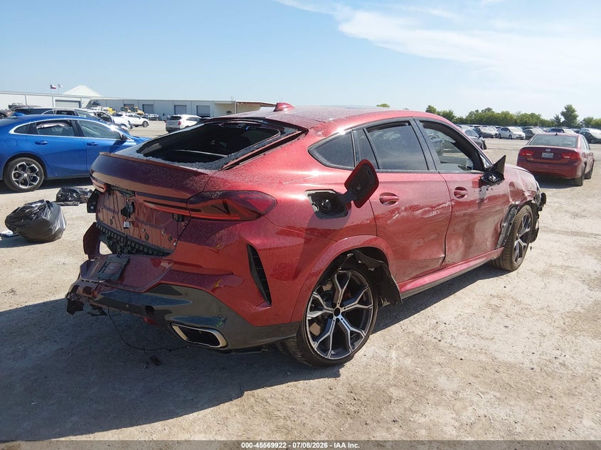 Vin: 5uxcy8c03m9e44816, lot: 46068251, bmw x6 m50i 20214