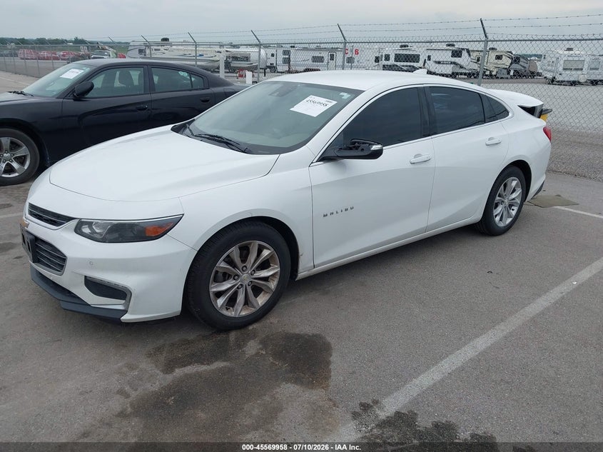 2018 Chevrolet Malibu, Storm Damage, IAAI, VIN 1G1ZD5ST6JF187221 — photo 2