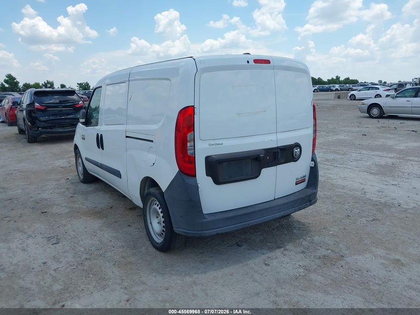 Vin: zfberfat7f6a78312, lot: 46068297, ram promaster city tradesman 20153