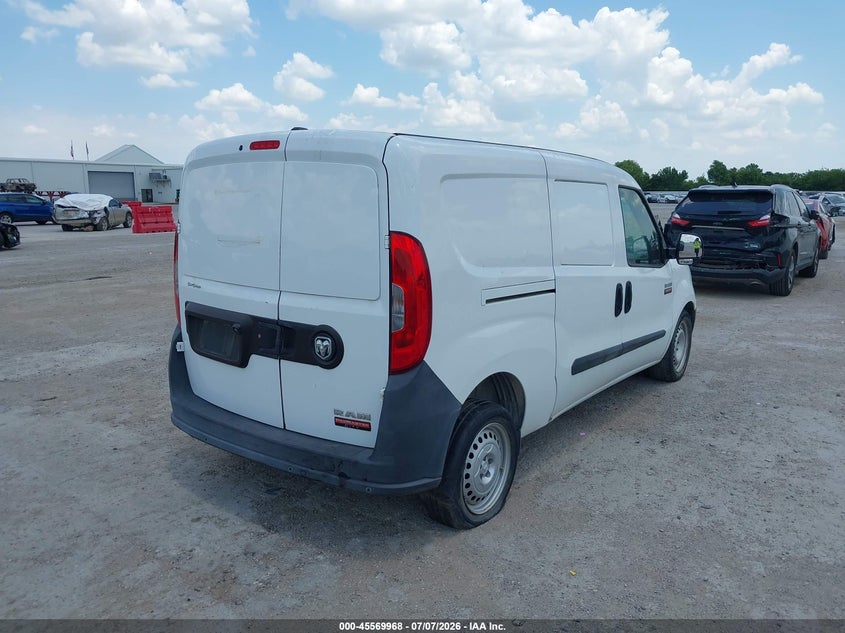 Vin: zfberfat7f6a78312, lot: 46068297, ram promaster city tradesman 20154