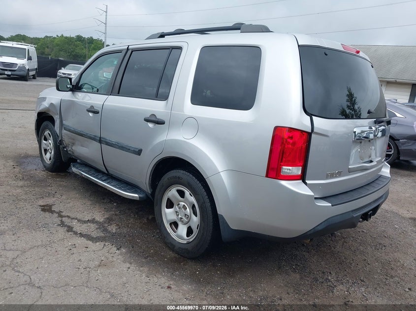 Vin: 5fnyf4h25eb047418, lot: 46068298, honda pilot lx 20143