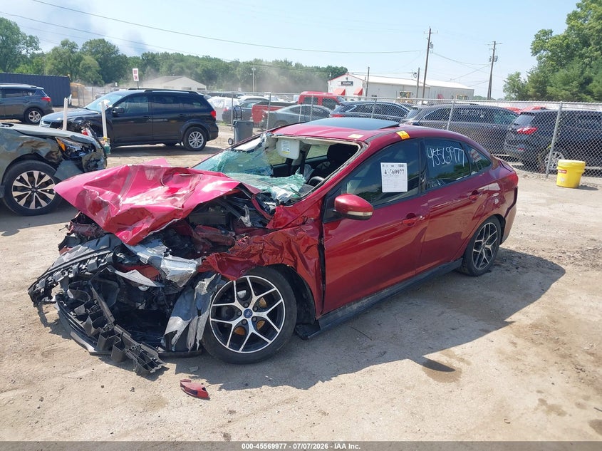 Vin: 1fadp3h22hl341016, lot: 46068306, ford focus sel 20172