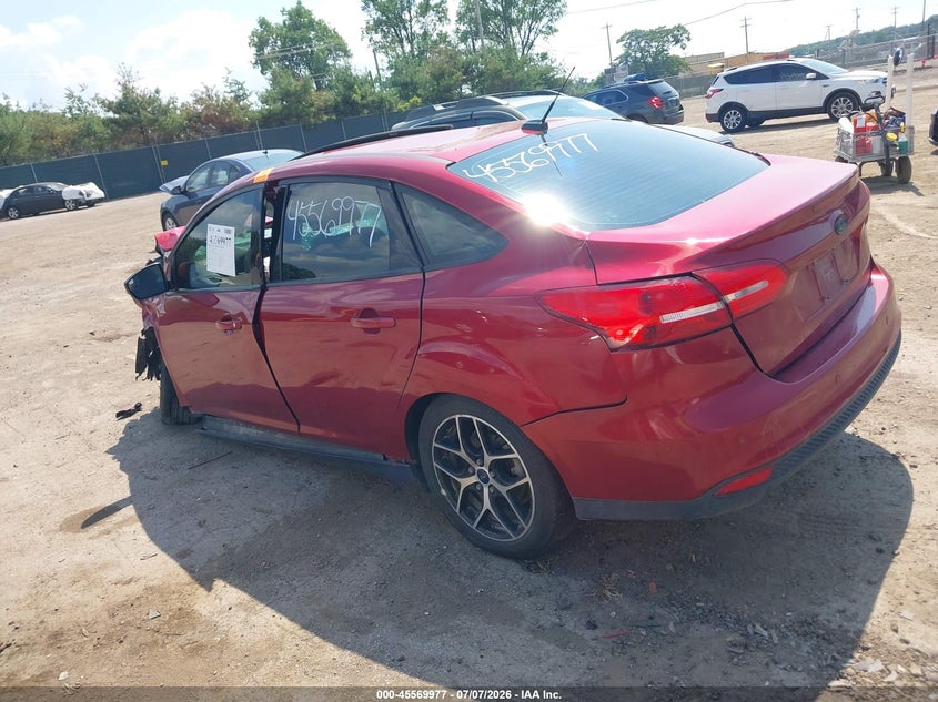 Vin: 1fadp3h22hl341016, lot: 46068306, ford focus sel 20173