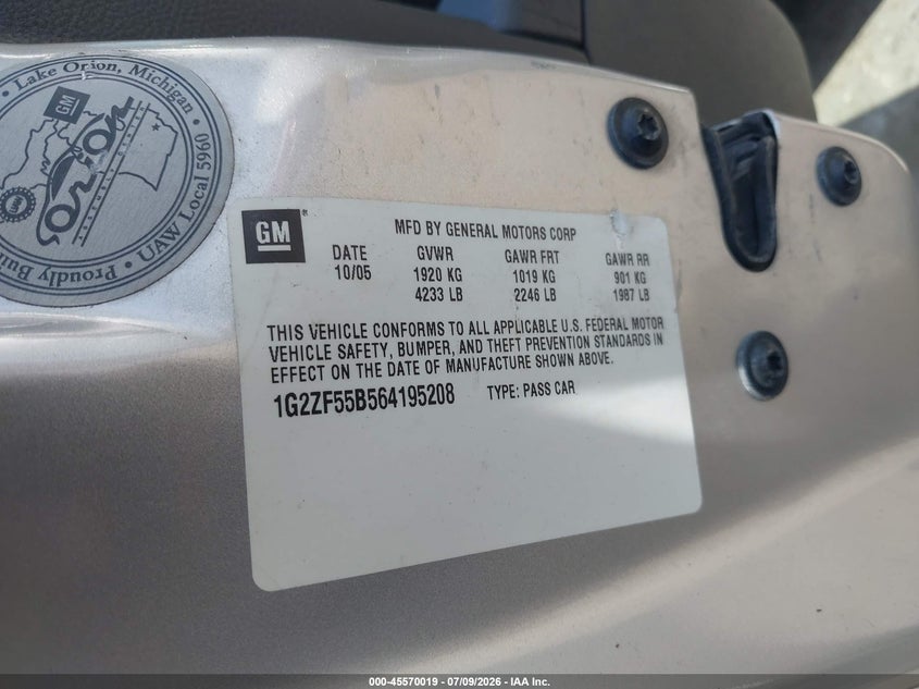 2006 PONTIAC G6 · Фото 9