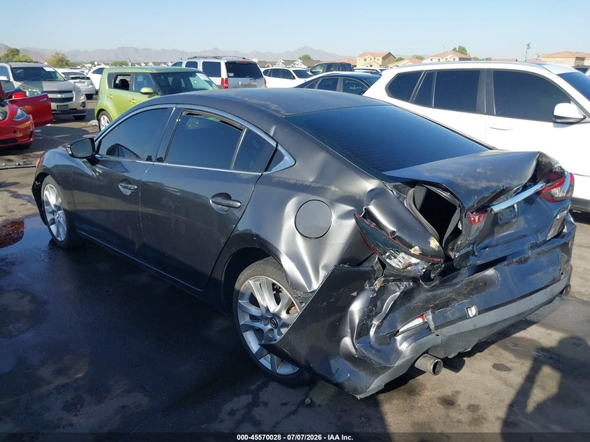 Vin: jm1gj1v51g1429190, lot: 46068357, mazda mazda6 i touring 20163