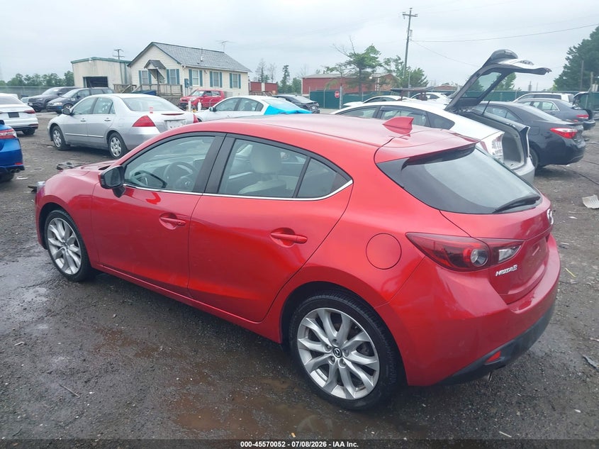 Vin: jm1bm1m31e1212480, lot: 46068381, mazda mazda3 s grand touring 20143