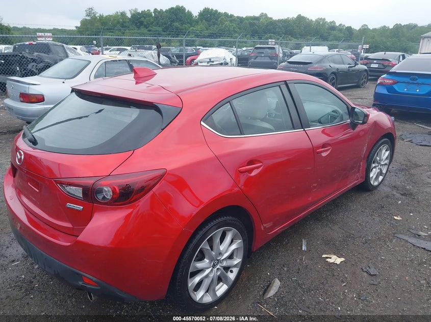 Vin: jm1bm1m31e1212480, lot: 46068381, mazda mazda3 s grand touring 20144