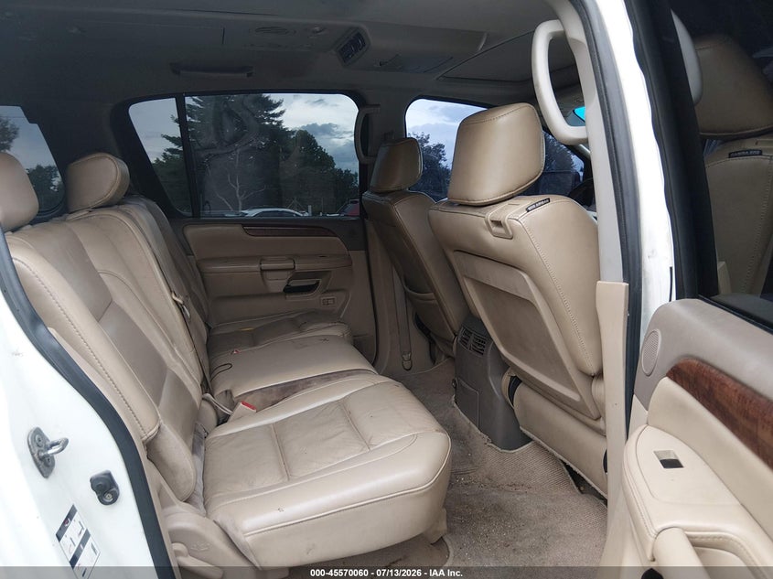 2008 Nissan Armada Le VIN: 5N1BA08D98N620563 Lot: 45570060