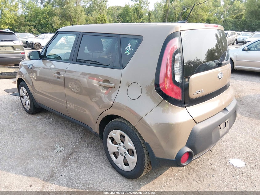 Vin: kndjn2a20f7227514, lot: 46068393, kia soul 20153