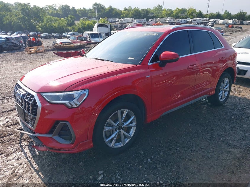 Vin: wa1decf30p1068528, lot: 46068471, audi q3 premium 45 tfsi s line quattro tiptronic 20232