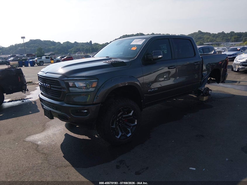 Vin: 1c6srfft7mn653461, lot: 46068522, ram 1500 big horn  4x4 5'7 box 20212